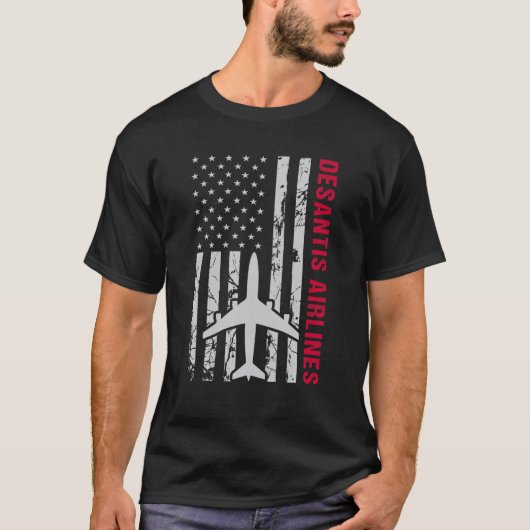 Desantis Airlines Bringing The Border To You Retro Tシャツ (正面)