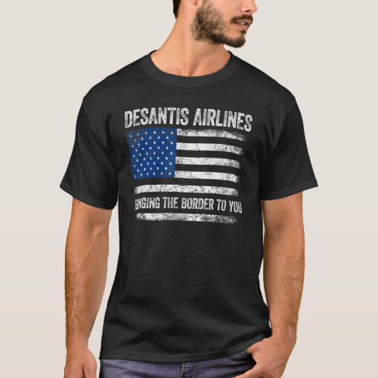 DeSantis Airlines Florida USA  DeSantis Airlines Tシャツ (正面)