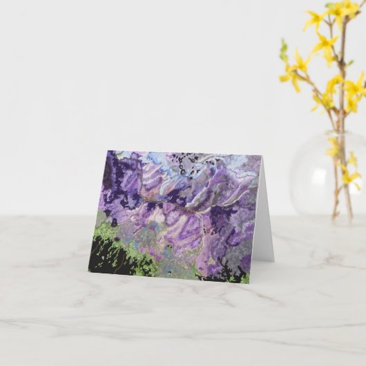 Desart 絵を描 GIS Satellite Image Note Card カード (黄色い花)