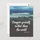 Descartes Philosophy Beach ポストカード (正面/裏面)