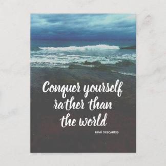 Descartes Philosophy Beach ポストカード