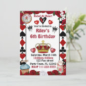 Descendants rise of red custom birthday invitation 招待状 (スタンド正面)