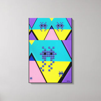 Descending on a Memphis Designed Planet キャンバスプリント