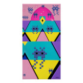 Descending on a Memphis Designed Planet ポスター (正面)