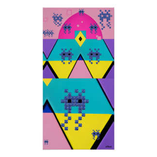 Descending on a Memphis Designed Planet ポスター