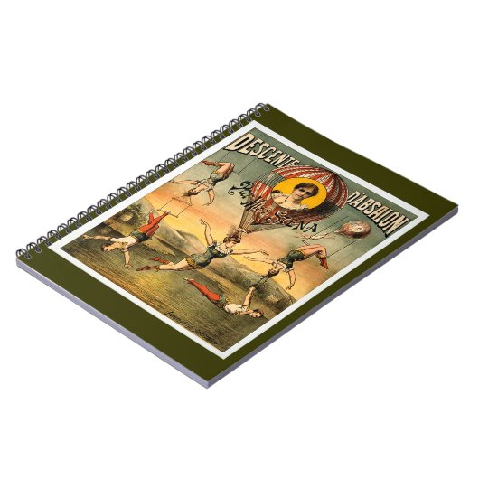 Descenteのd'Absalonの標準の失敗Stenaのヴィンテージのサーカス ノートブック (左側)