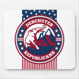 Deschutes Republicans新しいロゴマウスパッド愛国的 マウスパッド