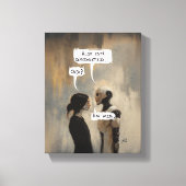 Desconectado (com frase) キャンバスプリント (正面)