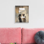 Desconectado (com frase) キャンバスプリント (インサイチュ (リビング))