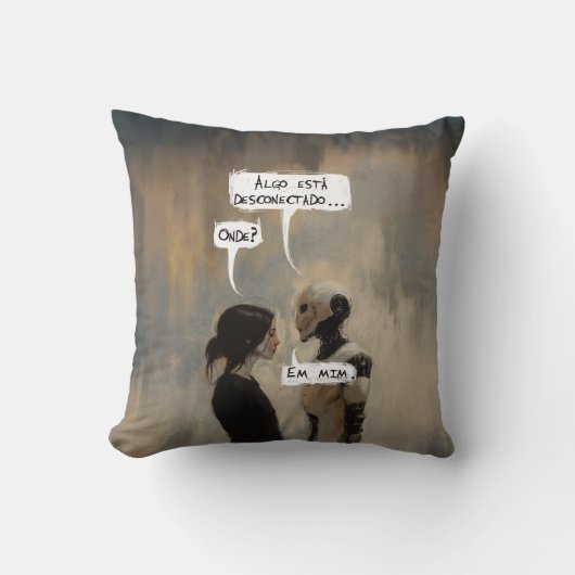 Desconectado (com frase) クッション (正面)