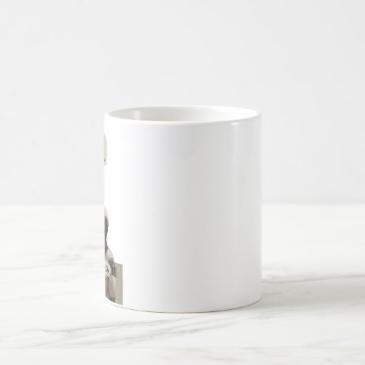 Desconectado (com frase) コーヒーマグカップ (中央)