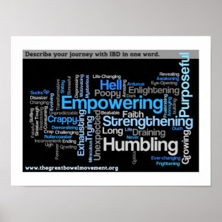 "Describe Your IBD" Word Cloud ポスター