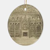 「Descriptioからのゴッドフリーが、刻む図書館 セラミックオーナメント (左)