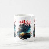 Descubre la Ruta de los Vehículos: Arte Digital en コーヒーマグカップ (中央)