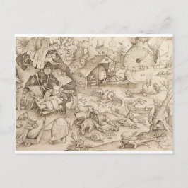 Desdia (Sloth)by Pieter Bruegel the Elder ポストカード