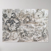 Desdia (Sloth)、Pieter Bruegel ポスター (正面)