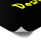 Desedera(R)ta Word Artポスタープリント ポスター (角)