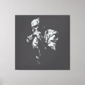 Desenho Charles Bukowski キャンバスプリント (正面)