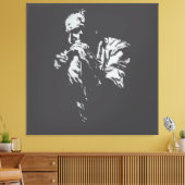 Desenho Charles Bukowski キャンバスプリント (インサイチュ (リビング))