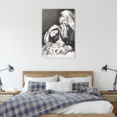 Desenho da Sagrada Família キャンバスプリント (インサイチュ (寝室))