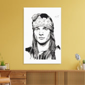 Desenho do Axl Rose キャンバスプリント (インサイチュ (リビング))