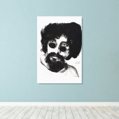 Desenho do Raul Seixas キャンバスプリント (インサイチュ (ウッドフロア))