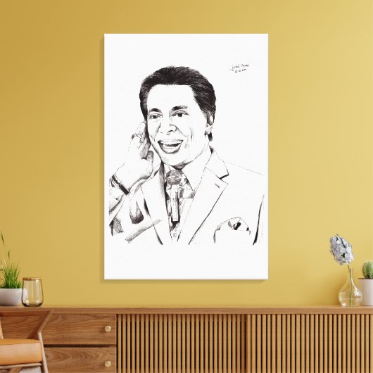 Desenho do Silvio Santos キャンバスプリント (インサイチュ (リビング))