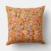 Desenho no estilo tijolos com tom de brilho クッション (裏面)