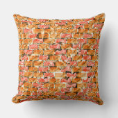 Desenho no estilo tijolos com tom de brilho クッション (正面)