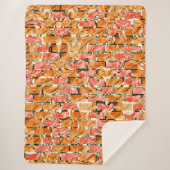 Desenho no estilo tijolos com tom de brilho シェルパブランケット (正面)