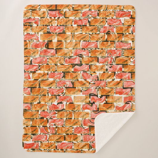 Desenho no estilo tijolos com tom de brilho シェルパブランケット (正面)