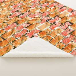 Desenho no estilo tijolos com tom de brilho シェルパブランケット