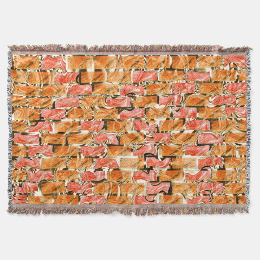 Desenho no estilo tijolos com tom de brilho スローブランケット (正面)