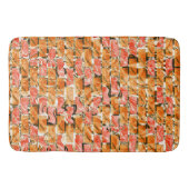 Desenho no estilo tijolos com tom de brilho バスマット (正面)