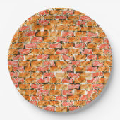 Desenho no estilo tijolos com tom de brilho ペーパープレート (正面)