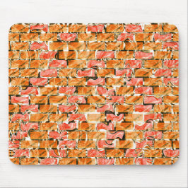 Desenho no estilo tijolos com tom de brilho マウスパッド