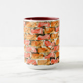 Desenho no estilo tijolos com tom de brilho マグカップ (中央)