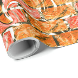 Desenho no estilo tijolos com tom de brilho ラッピングペーパー