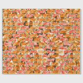 Desenho no estilo tijolos com tom de brilho ラッピングペーパー (フラット)