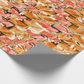 Desenho no estilo tijolos com tom de brilho ラッピングペーパー (角)