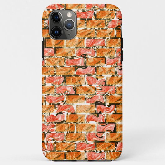 Desenho no estilo tijolos com tom de brilho Case-Mate iPhoneケース (裏面)