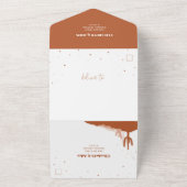 Desert All in One結婚式招待状とRSVPカード オールインワン招待状 (外側)