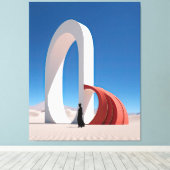 Desert Arcana：反射の尖塔 キャンバスプリント (インサイチュ (ウッドフロア))