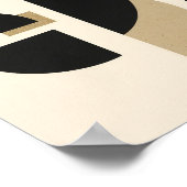 Desert Arches: Composition in Black and Beige ポスター (角)