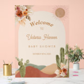 Desert Baby Shower Welcome Sign Southwestern アクリルサイン (ウェディング)