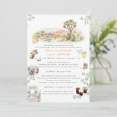 Desert Bachelorette Weekend Itinerary Invitation 招待状 (スタンド正面)