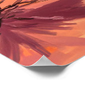 Desert Bird Southwestern Landscape Wall Art ポスター (角)