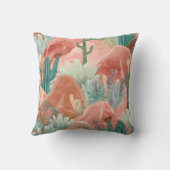 Desert Bloom Canyon Watercolor Landscape クッション (裏面)