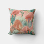 Desert Bloom Canyon Watercolor Landscape クッション (正面)