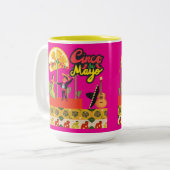 Desert Bloom Fiesta hot pink ツートーンマグカップ (正面左)